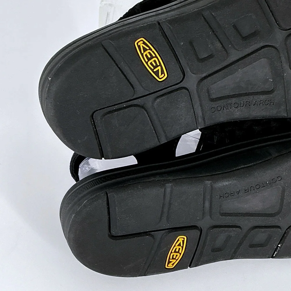 Keen Mens Size 13 Uneek Sandals Black Braided Cord‎ Hybrid Outdoor Shoes 1014097
